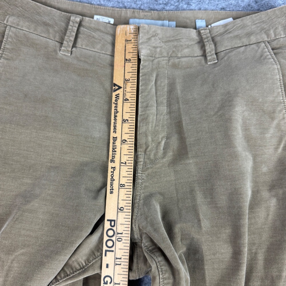 Vince Womens Corduroy Straight Leg Pants Tan Brown Size 8 Stretch - Picture 7 of 9